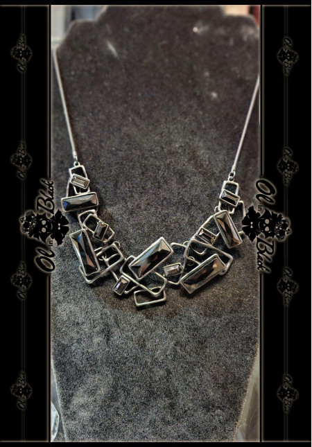 COLLAR ALICIA RESINA Y CRISTALES