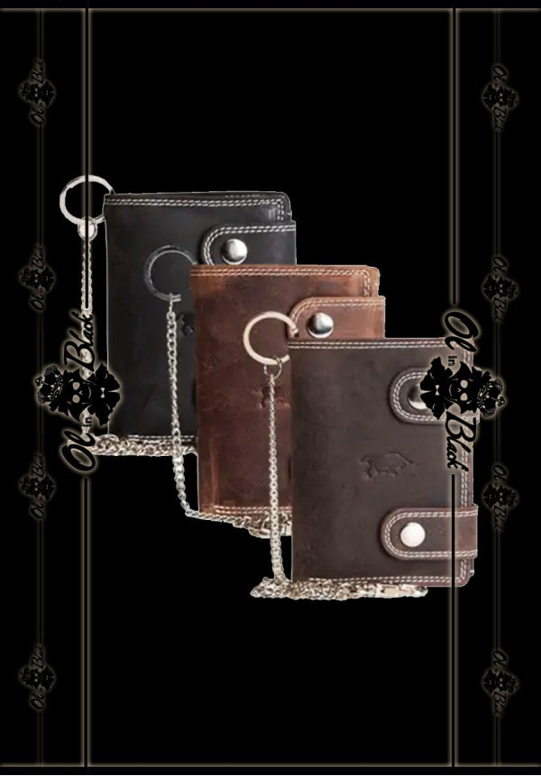 CARTERA RECTANGULAR DE BÚFALO