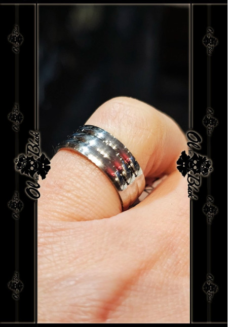 ANILLO AC. INOX. COLOR PLATA