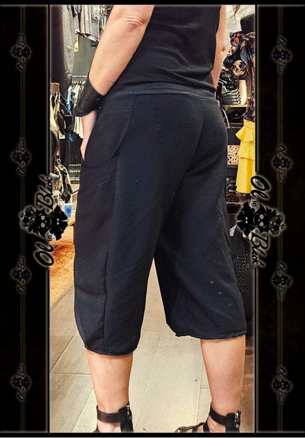 PANTALON BOMBACHO LINO NEGRO