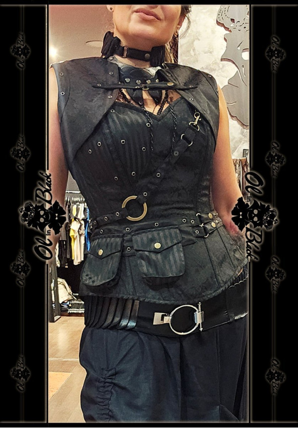 CORSET STEAMUNK CINTURON + BOLERO