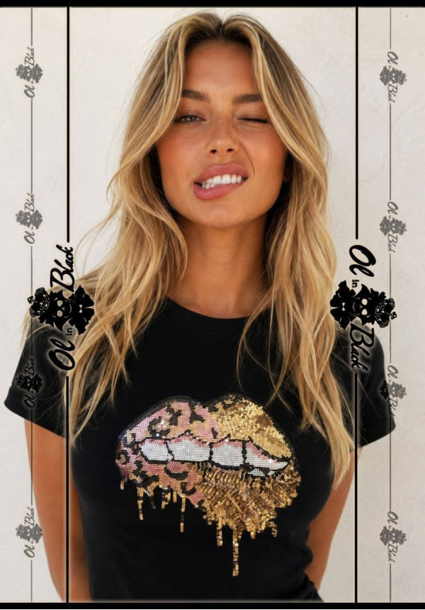 CAMISETA LABIOS BRILLI