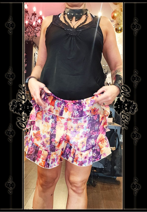 MINIFALDA PANTALÓN ESTAMPADA