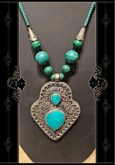 COLLAR TURQUESA 2 APUNTADO
