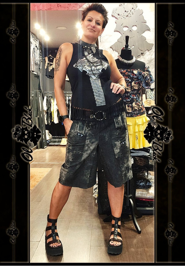 PANTALON CORTO DENIM