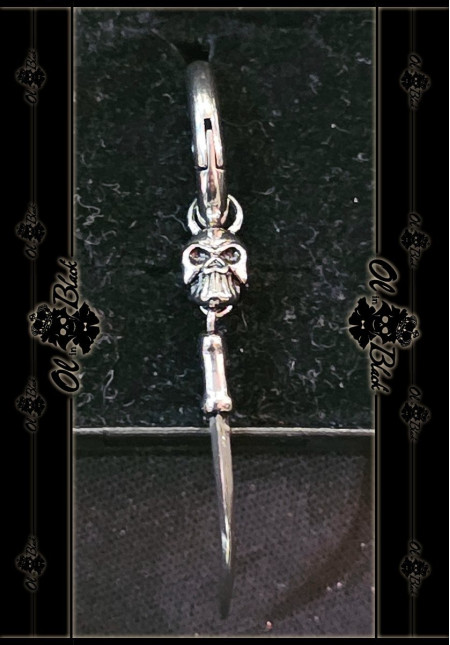 PENDIENTE CALAVERA Y GARRA