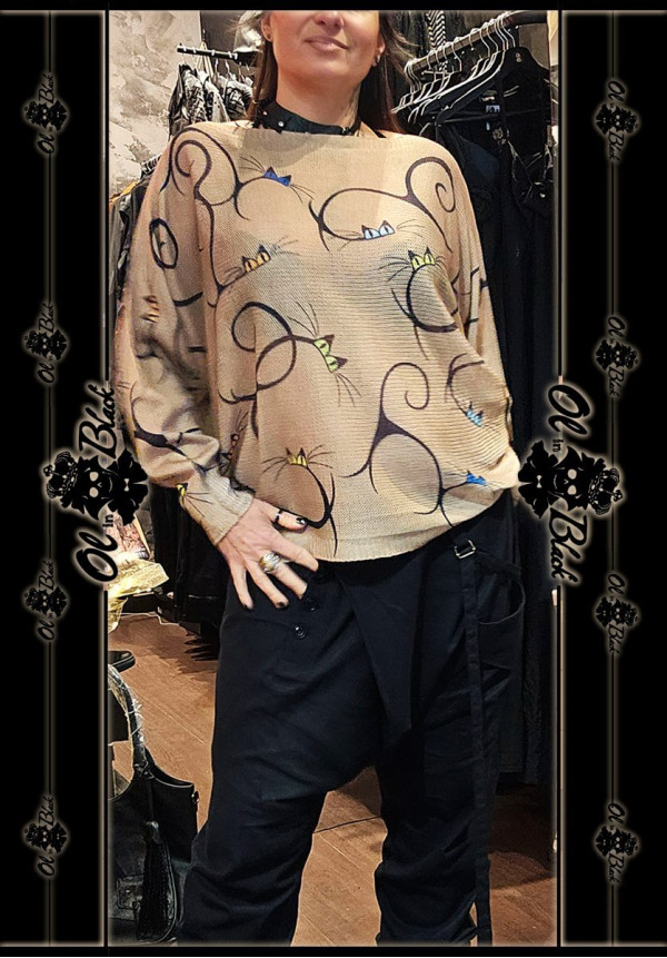 JERSEY FINO MANGA LARGA GATOS