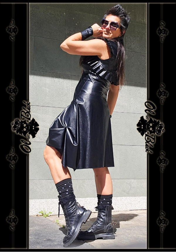 VESTIDO TIPO CORPIÑO POLIPIEL