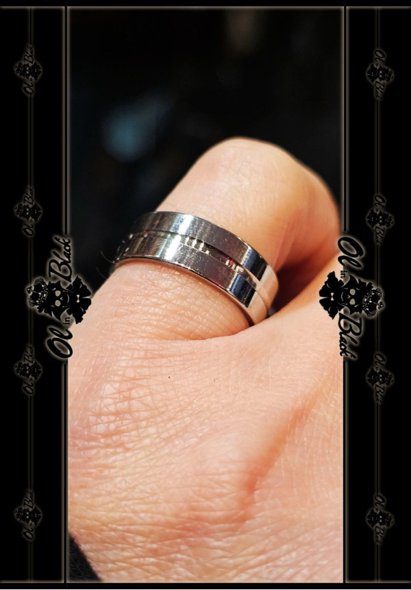 ANILLO AC. INOX. COLOR PLATA