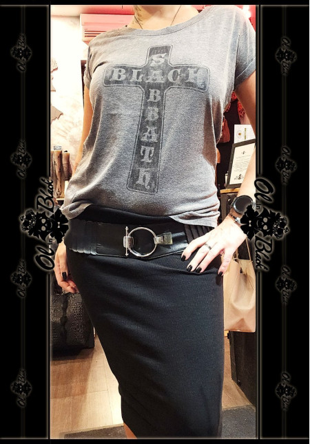 CAMISETA GRIS BLACK SABBATH