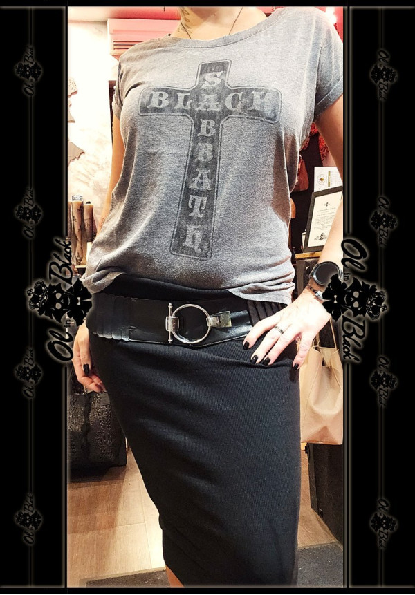CAMISETA GRIS BLACK SABBATH