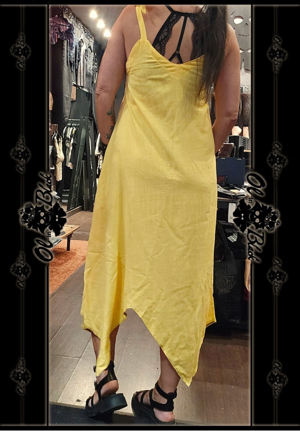 VESTIDO LINO AMARILLO