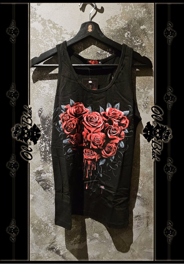 CAMISETA CORAZON ROSAS