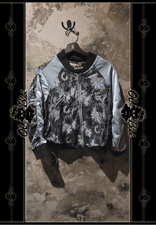 CAZADORA BOMBER ENCAJE