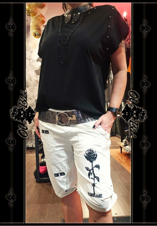 PANTALON RODILLA PIEDRA-ROSA NEGRA