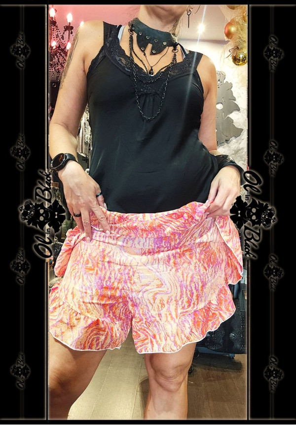 MINIFALDA PANTALÓN ESTAMPADA
