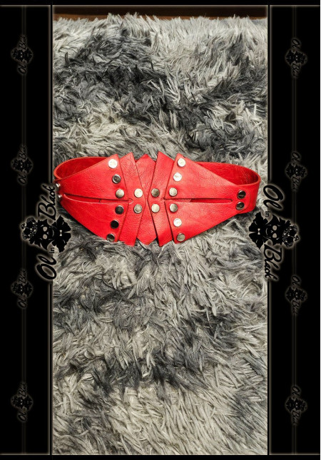 CINTURON ANCHO TACHAS