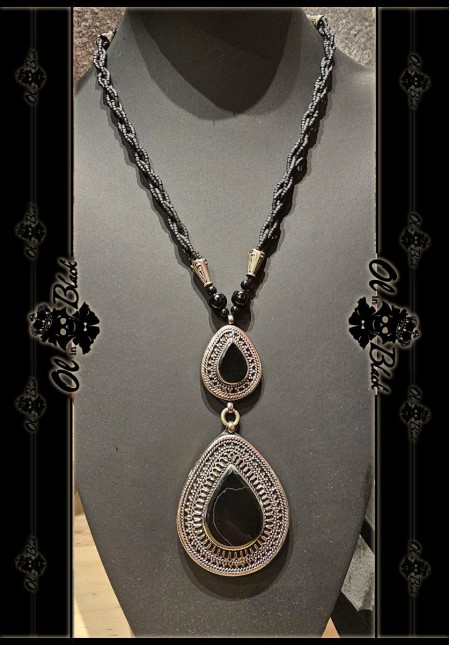 COLLAR ONIX 2 PIEDRAS