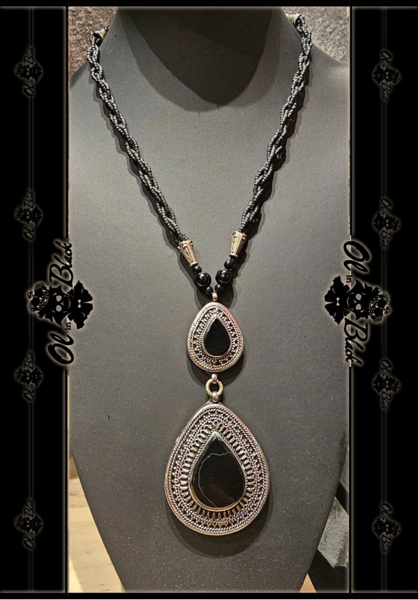 COLLAR ONIX 2 PIEDRAS
