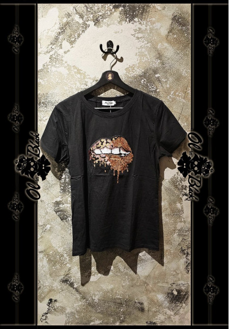 CAMISETA LABIOS BRILLI