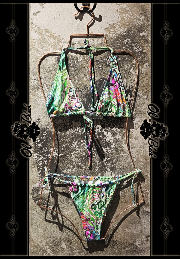 BIKINI VERDE ESTAMPADO