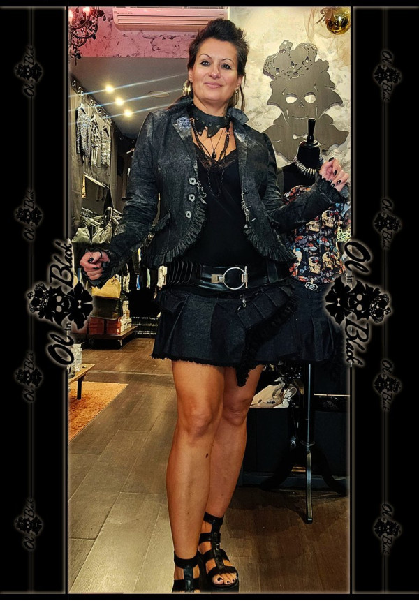 CHAQUETA DENIM VOLANTES