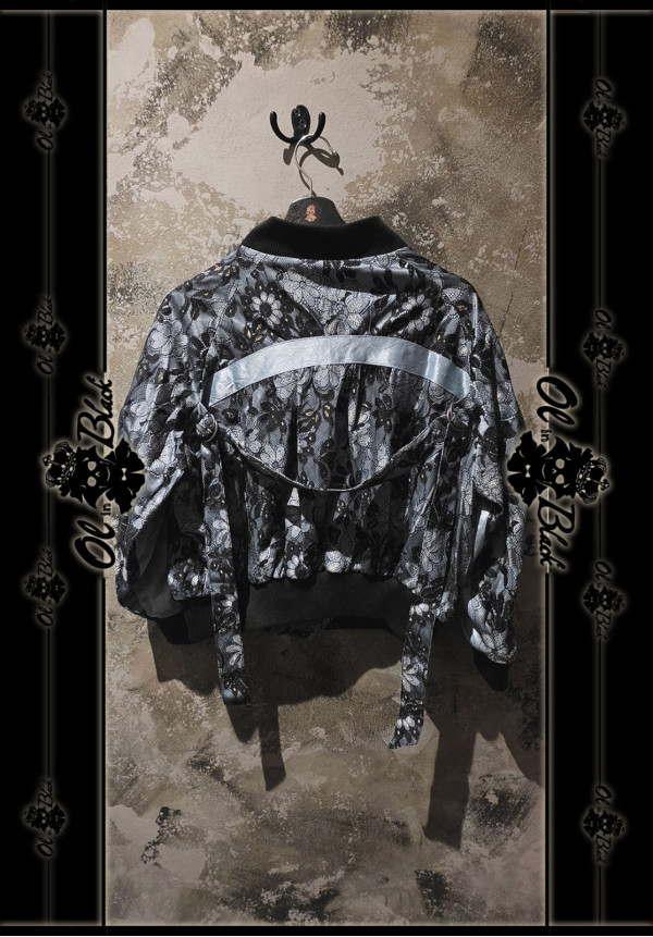 CAZADORA BOMBER ENCAJE