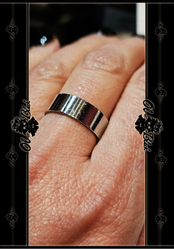 ANILLO AC. INOX. COLOR PLATA