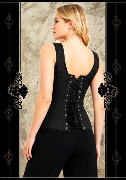 CORSET TIRANTES BROCADO