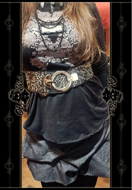 CINTURON ARO Y TACHUELAS