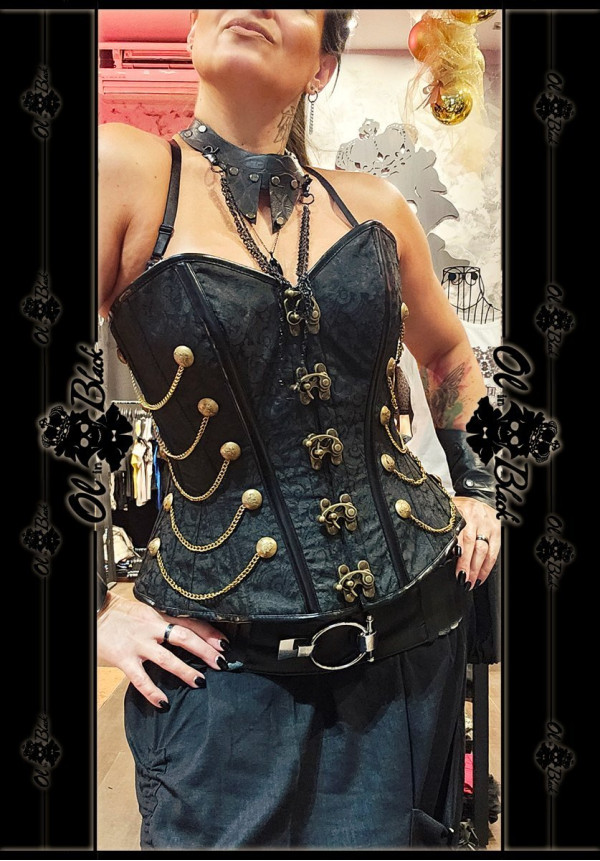 CORSET STEAMPUNK HEBILLAS