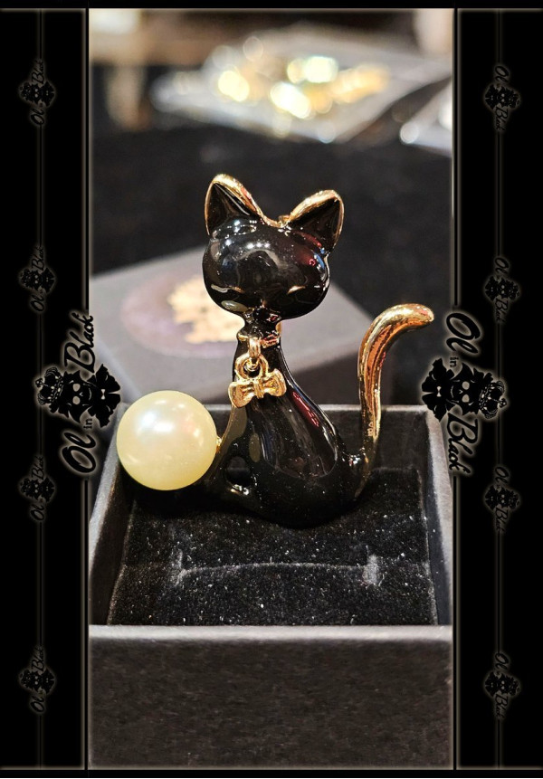 BROCHE GATO NEGRO