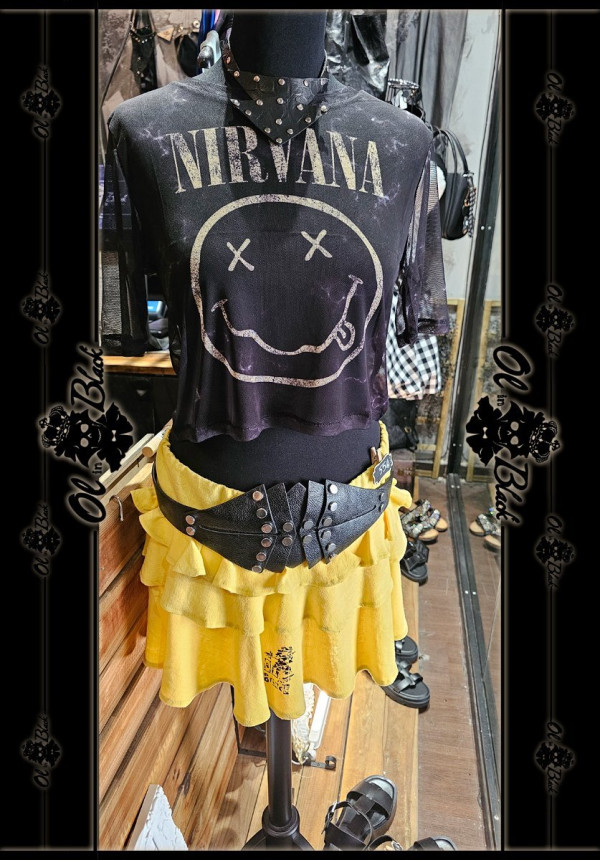 NIRVANA MESH CROP TOP