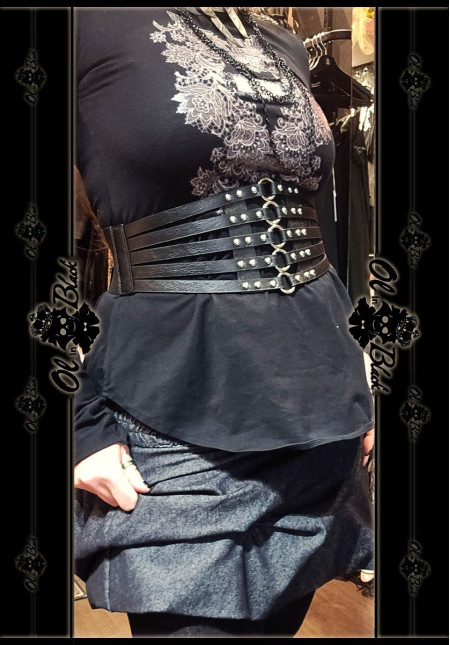 CINTURÓN TIRAS TACHUELAS ELÁSTICO TU