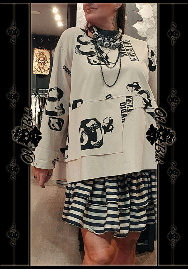 JERSEY TEXTO BEIGE ALGODON TU