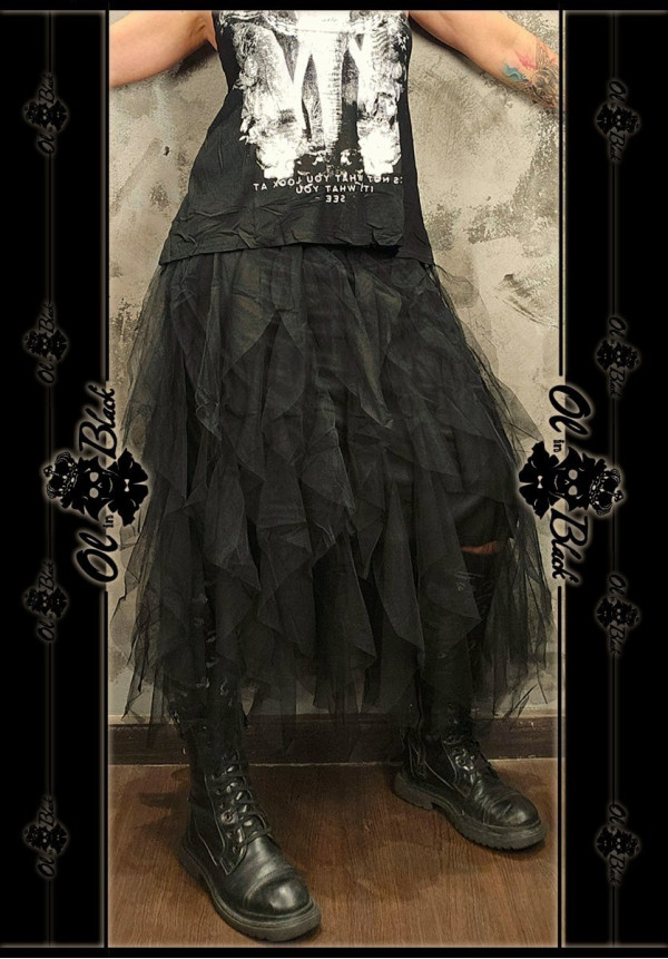 FALDA MIDI GASA CAPAS