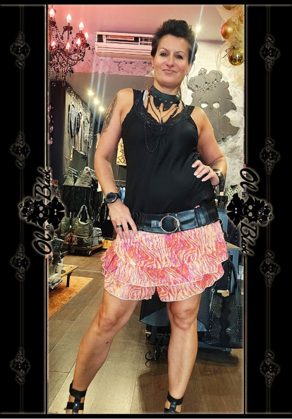 MINIFALDA PANTALÓN ESTAMPADA