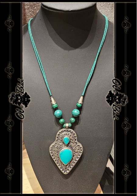 COLLAR TURQUESA 2 APUNTADO