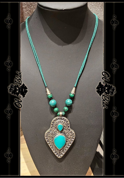 COLLAR TURQUESA 2 APUNTADO