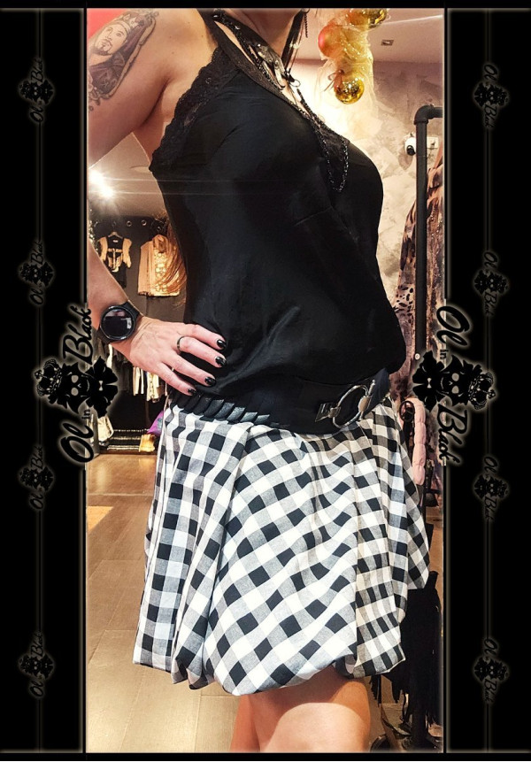 FALDA GLOBO VICHY