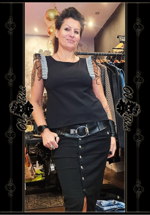 CAMISETA VOLANTES VICHY