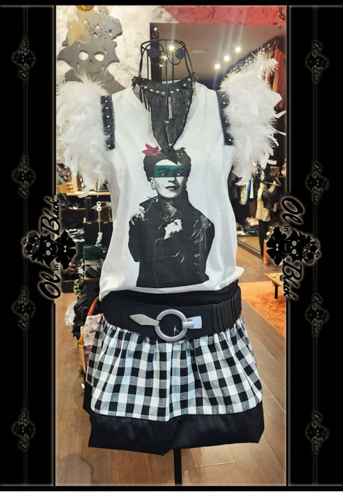 MINIFALDA REVERSIBLE CUADROS