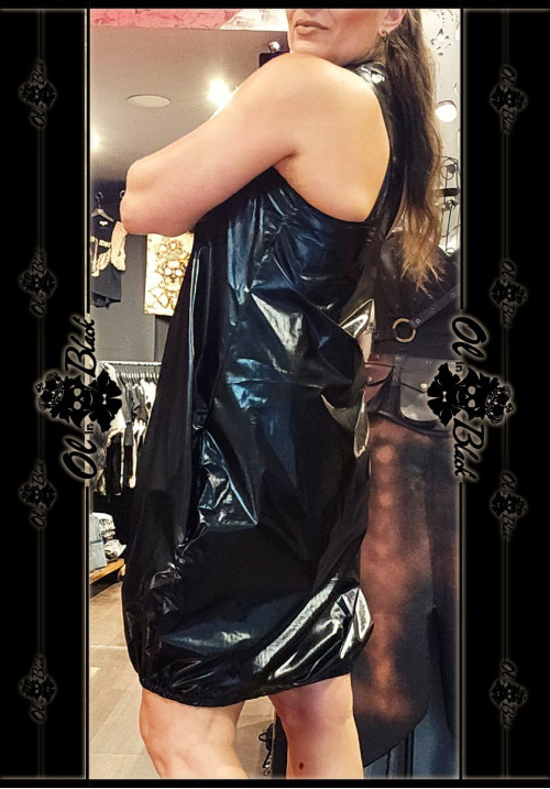 VESTIDO NYLON METÁLICO LAVADO
