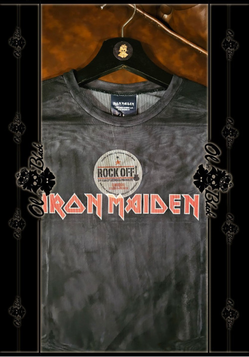 IRON MAIDEN MESH CROP TOP