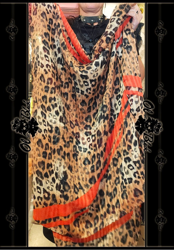 BUFANDA ANIMAL-ROJO