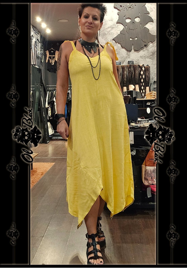 VESTIDO LINO AMARILLO