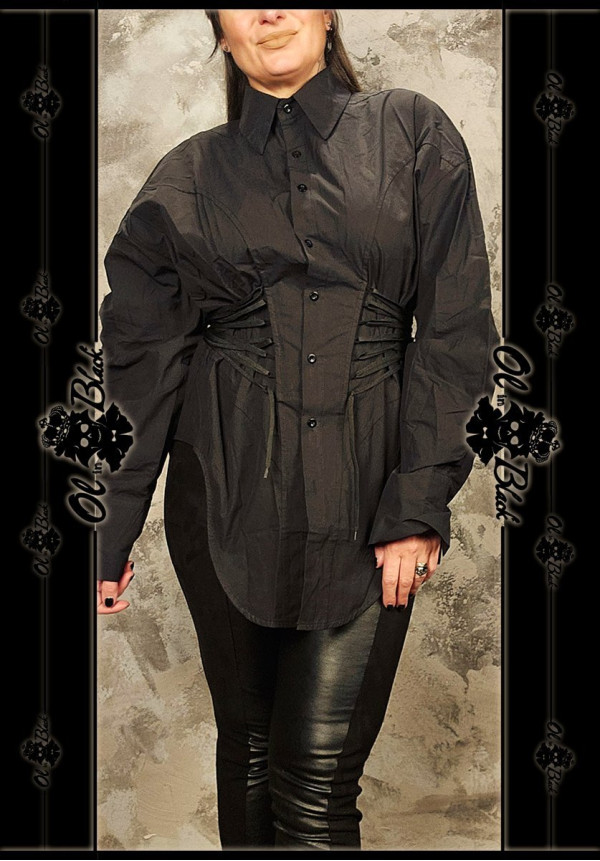 CAMISA ESTRUCTURADA LAZOS LATERALES TU