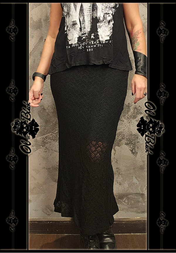 FALDA MIDI DE ENCAJE