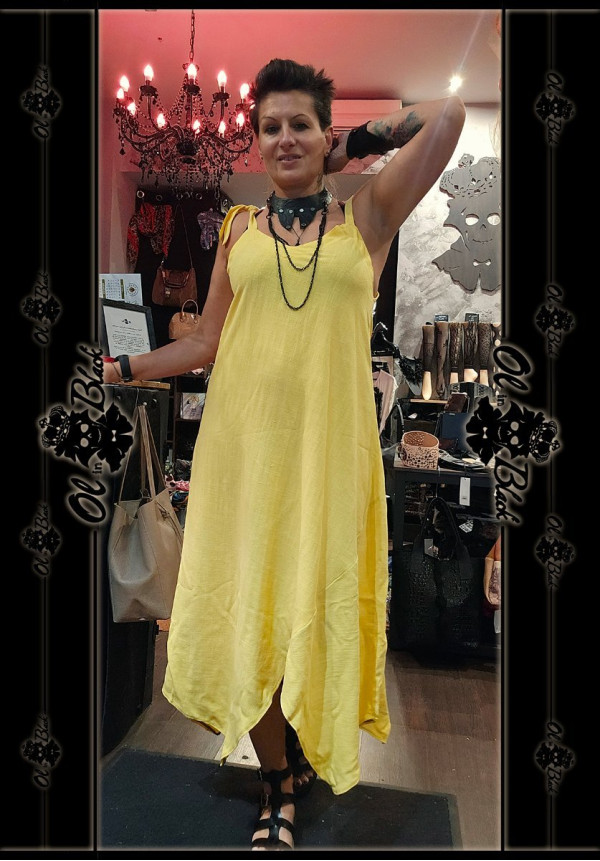 VESTIDO LINO AMARILLO