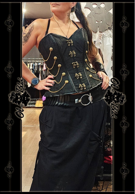 CORSET STEAMPUNK HEBILLAS